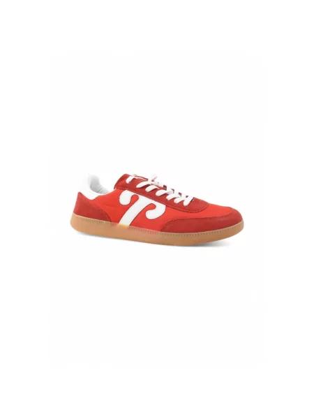 Sneakersy Wushu Ruyi skórzane czerwone
