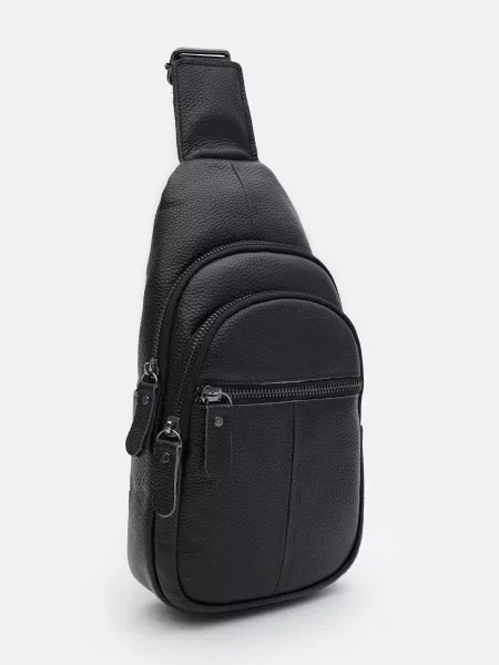 Кожаный рюкзак Borsa Leather черный