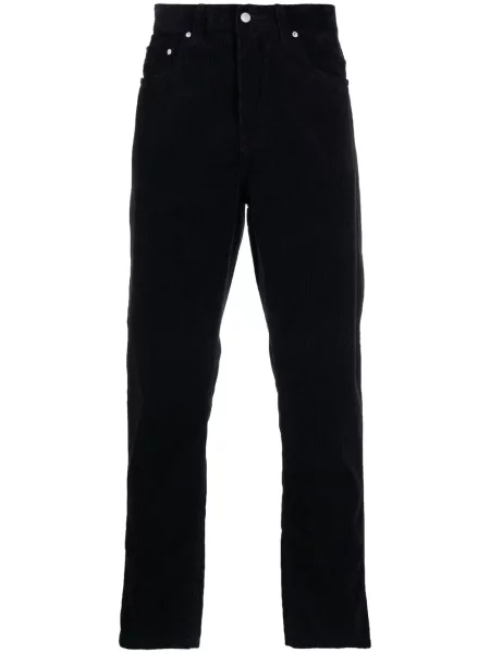 Pantaloni Carhartt Wip alergare cu autograf albastru
