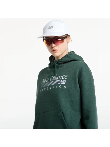Суитшърт New Balance Trackside Fleece Hoodie Nordic Green Heather L зелено