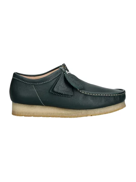 Półbuty Clarks zielone