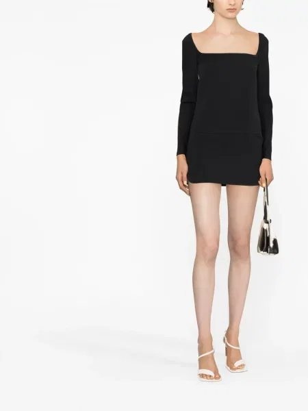 Kostiumas mini mini suknelė Courreges juoda