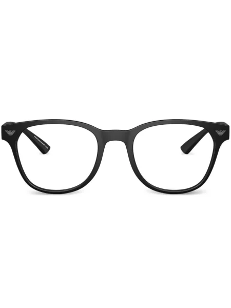 Ochelari de soare pătrați Emporio Armani negru