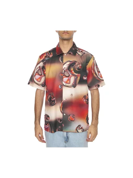 Carhartt WIP koszula S/S Solar Chrome multicolor relaxed z kołnierzykiem klasycznym