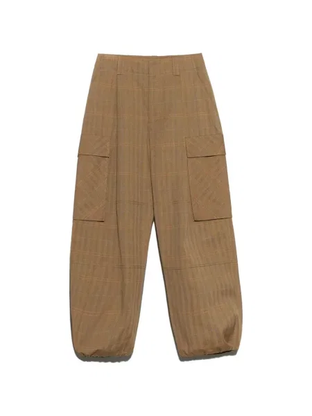 Pantaloni cargo Bimba Y Lola în carouri maro