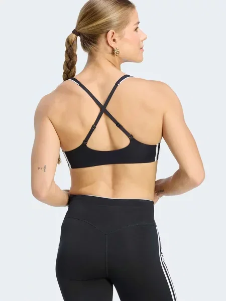 ADIDAS PERFORMANCE Športová podprsenka / biela čierna