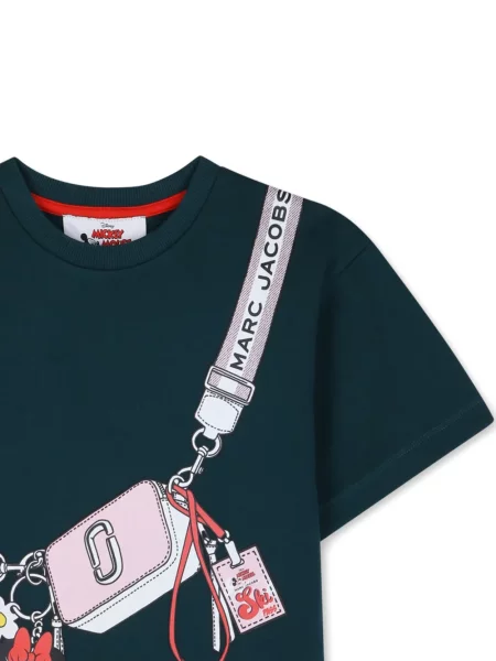 Sukienka koszulowa dziecięca Marc Jacobs zielona