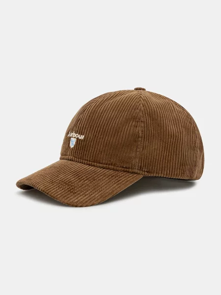 Barbour șapcă de baseball din Preston Cord Cap bej