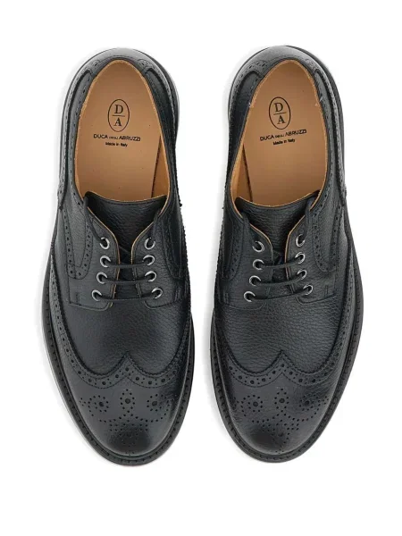 Pantofi derby Duca Heritage din piele negru