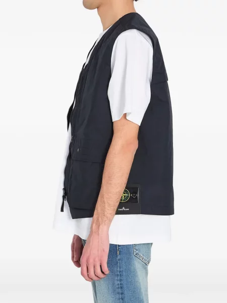 Vestă Stone Island cu strasuri albastru