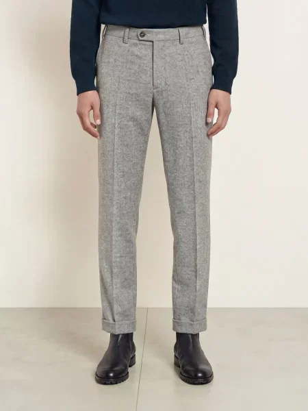 Hiltl Chino Kalhoty Primo Regular Fit šedá