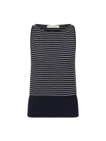 Dzianinowy top Inwear bez rękawów biały