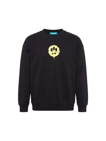 Bluza Barrow z okrągłym dekoltem czarna