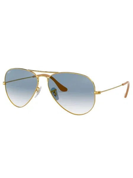 Okulary przeciwsłoneczne Ray-Ban Aviator Classic arista gold/light blue żółte
