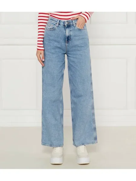Tommy Jeans Blugi CLAIRE | flare fit albastru