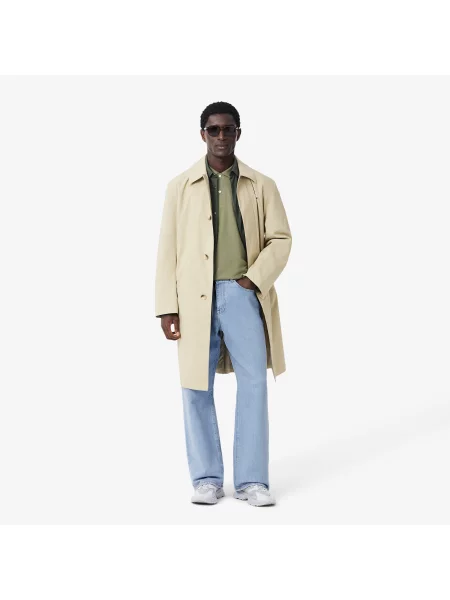 Lacoste Spodnie Jeansowe Loose Fit niebieski