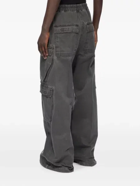 Cargo hlače Rick Owens Drkshdw s vezicama siva