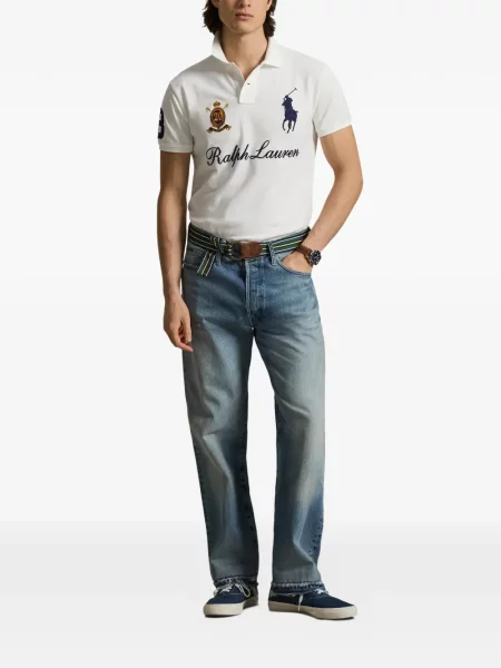 Șapcă Polo Ralph Lauren cu broderie din țesătură twill în carouri albastru