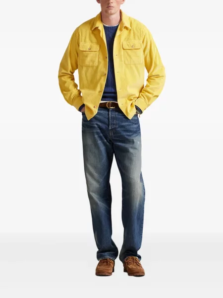 Μικρός κασκέτο Polo Ralph Lauren με χαμηλή μέση υφαίνω διαγωνίως πράσινο