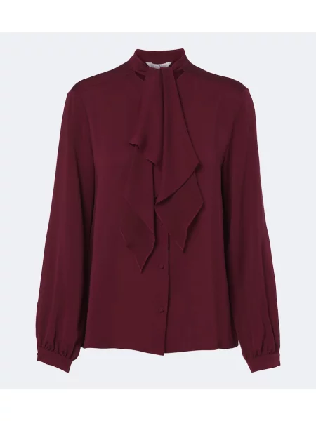 Bluză Max Mara de mătase cu legături