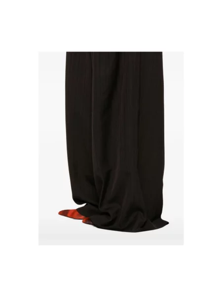 Spodnie Dries Van Noten brązowe