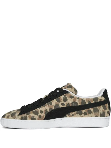 Sneakerși Puma Suede din piele de căprioară cu imprimeu animal print maro