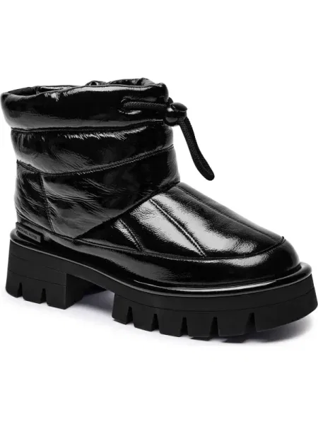 Michael Kors De piele bocanci BARTON negru