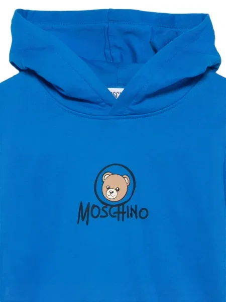 Dětska mikina s kapucí Moschino modrá