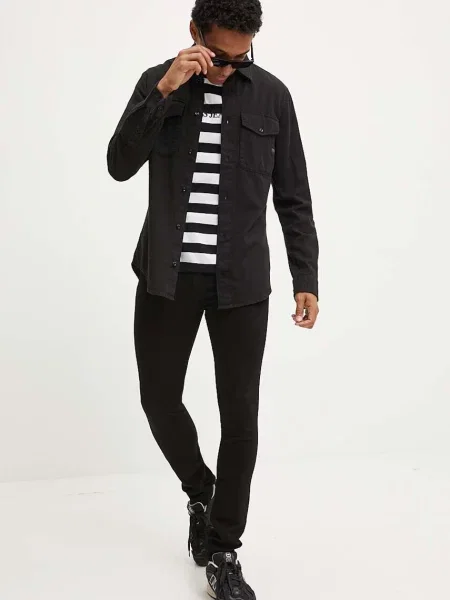 Tričko Guess Jeans čierna