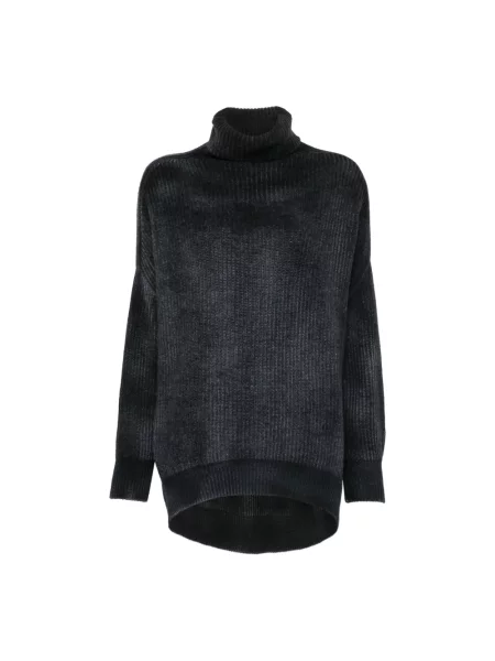 Sweter z golfem Avant Toi niebieski