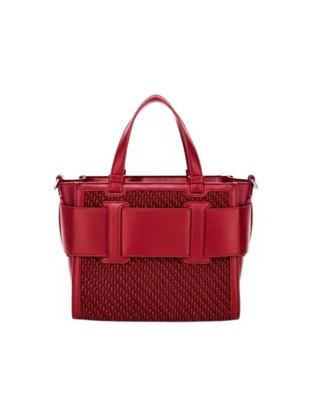 Shopper kabelka Armani Exchange z ekologickej kože červená