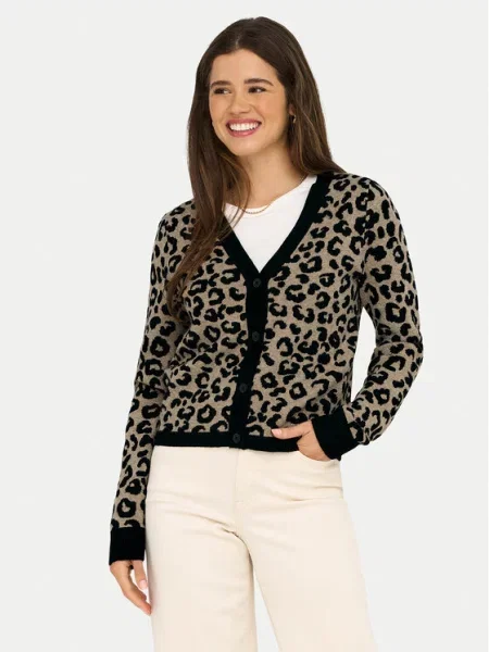 ONLY Kardigan Leo Regular Fit smeđa