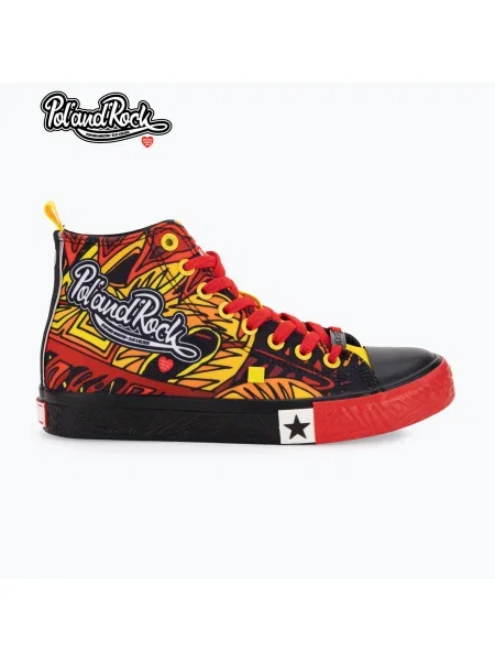 BIG STAR adidași pentru bărbați negru/roșu/galben negru