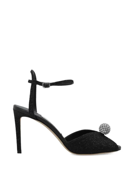 Sandale Jimmy Choo de cristal negru
