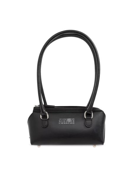 Torebka bagietka Mm6 Maison Margiela skórzana czarna