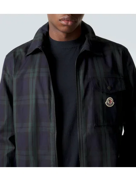 Tricou Moncler de mătase albastru