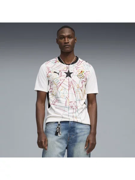 PUMA koszulka domowa Ghana Akcesoria S biały