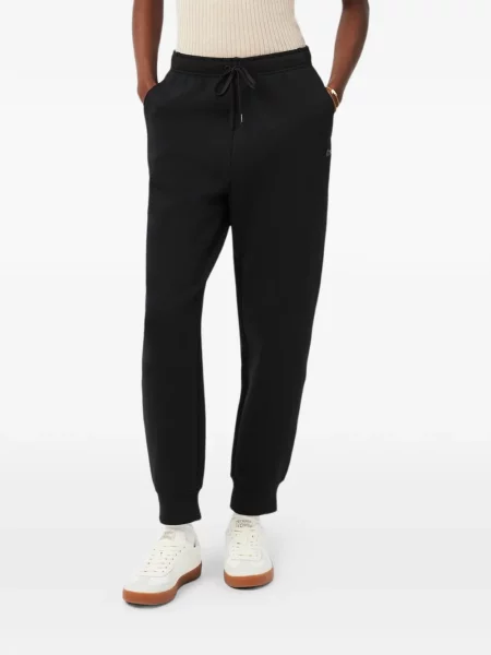 Pantaloni Lacoste alergare cu cordon negru