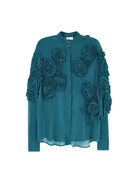 Koszula Dries Van Noten zielona