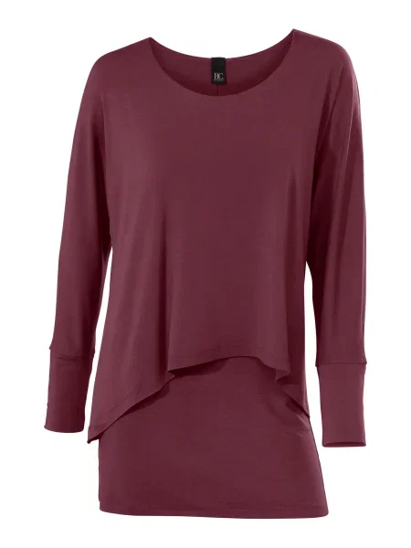 Heine Tricou bordeaux roșu