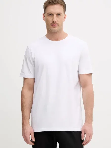 BOSS Green tricou T-Shirt 2 negru cu imprimeu alb
