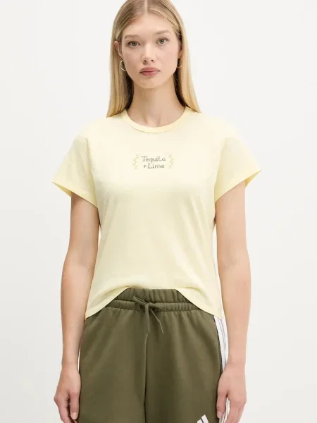 Tričko Abercrombie & Fitch žlutá