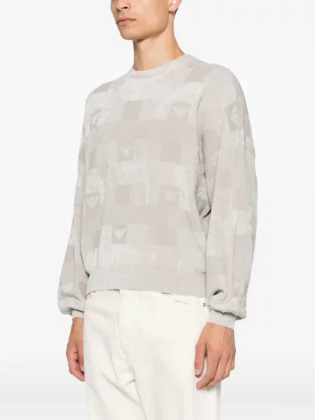 Jacquard džemper Emporio Armani s autogramom