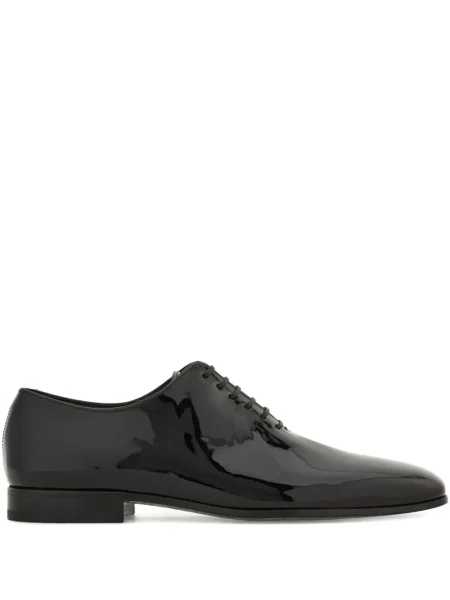 Oxford Ferragamo din țesătură twill negru