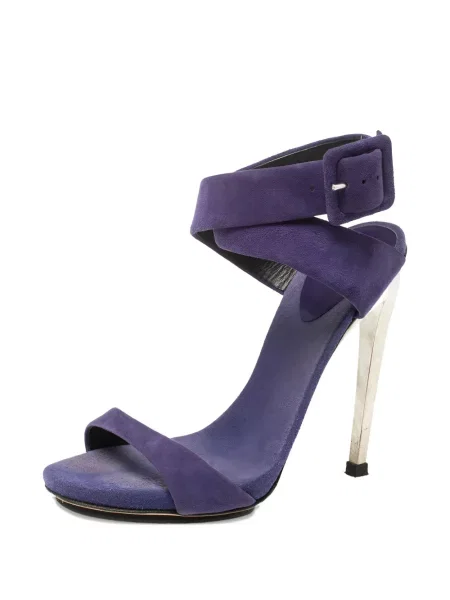 Sandale Giuseppe Zanotti din piele de căprioară albastru