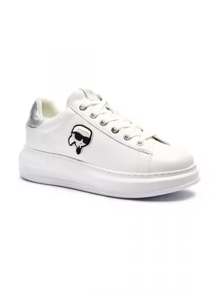 Karl Lagerfeld Bőr sneakers tornacipő KAPRI fehér