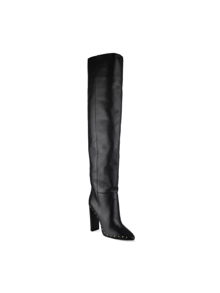 Botki Saint Laurent skórzane czarne
