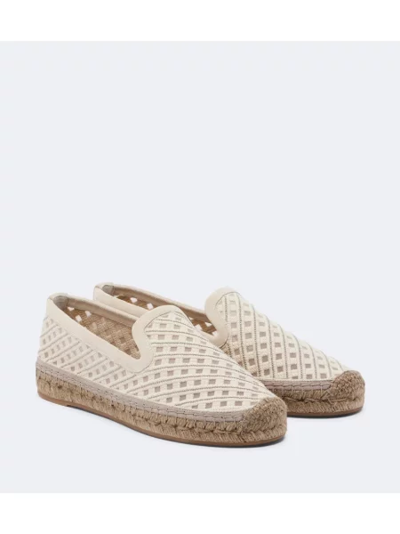 Espadrile Brunello Cucinelli din piele de căprioară bej