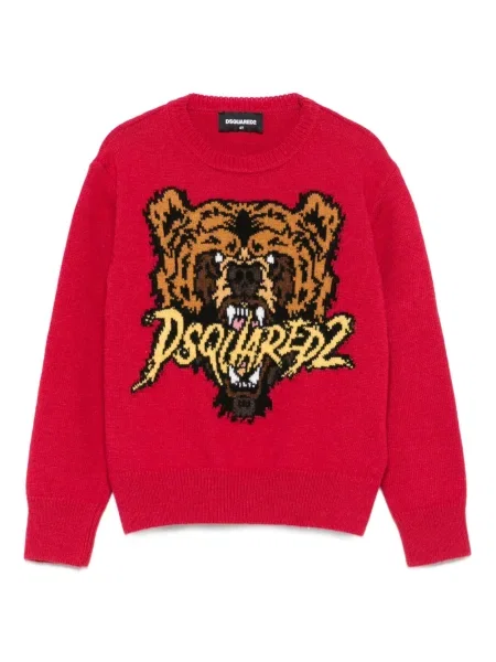Sweter dziecięcy Dsquared2 czerwony