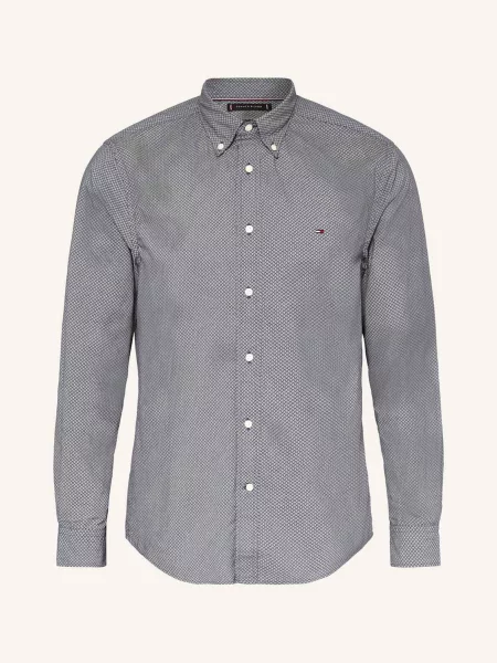 Tommy Hilfiger Koszula Regular Fit blau biała